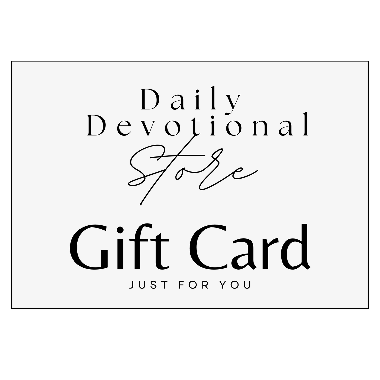 Daily Devotional Store Gift Card